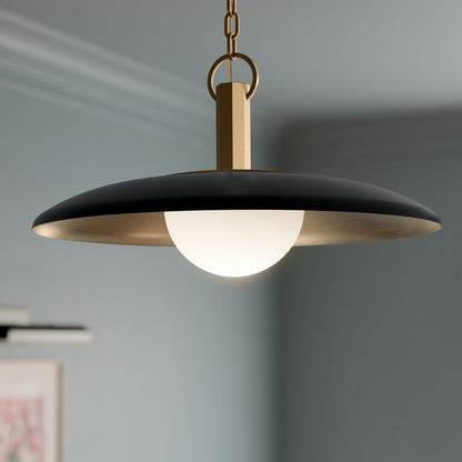 KICHLER 52835BK Kurio One Light Pendant