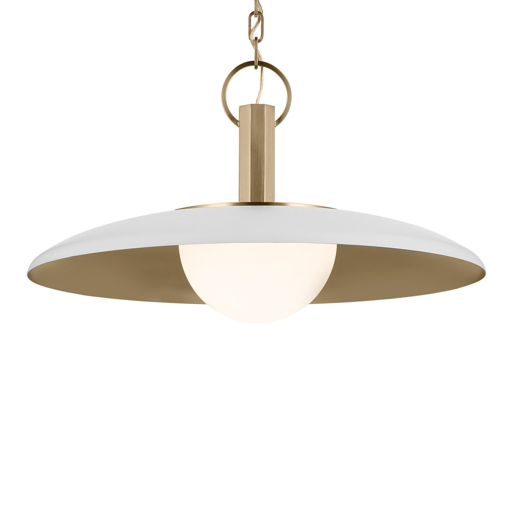 KICHLER 52835WH Kurio One Light Pendant