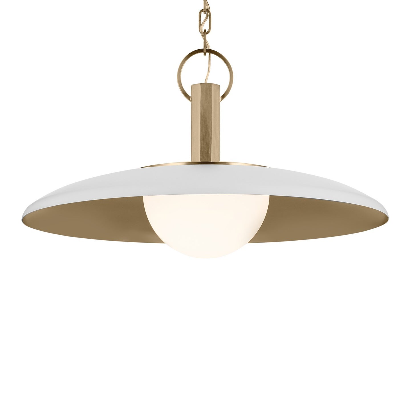 KICHLER 52835WH Kurio One Light Pendant
