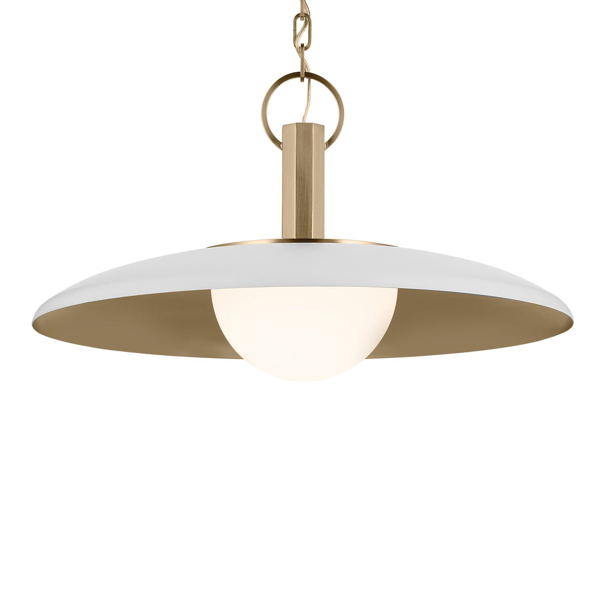 KICHLER 52835WH Kurio One Light Pendant