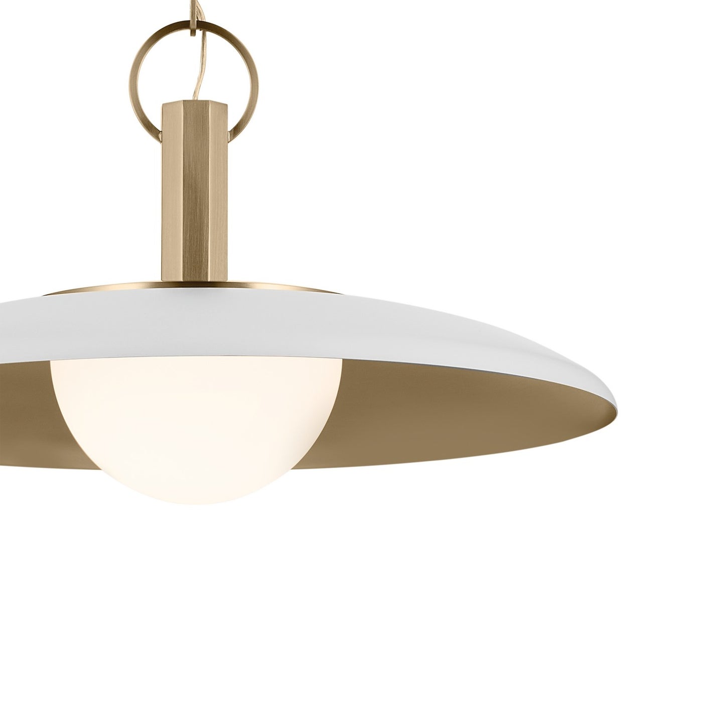 KICHLER 52835WH Kurio One Light Pendant