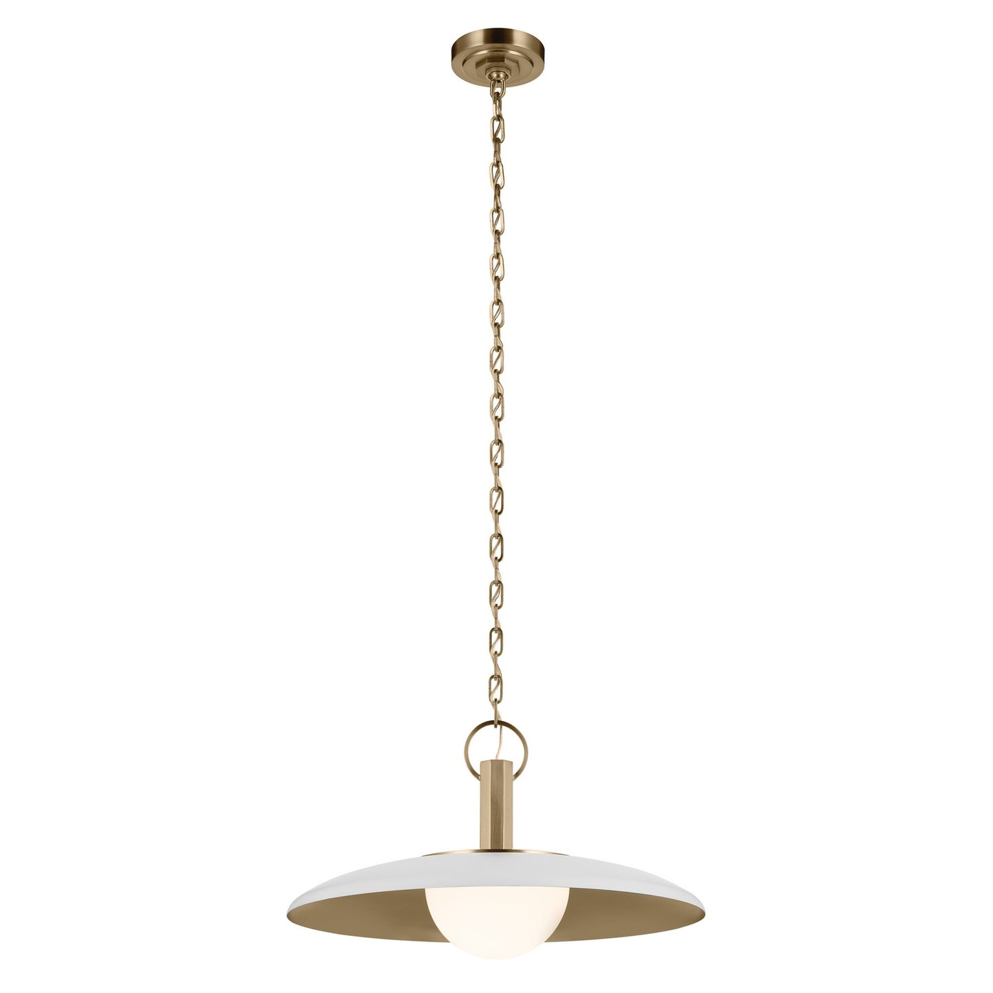 KICHLER 52835WH Kurio One Light Pendant