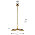 KICHLER 52835LBZ Kurio One Light Pendant