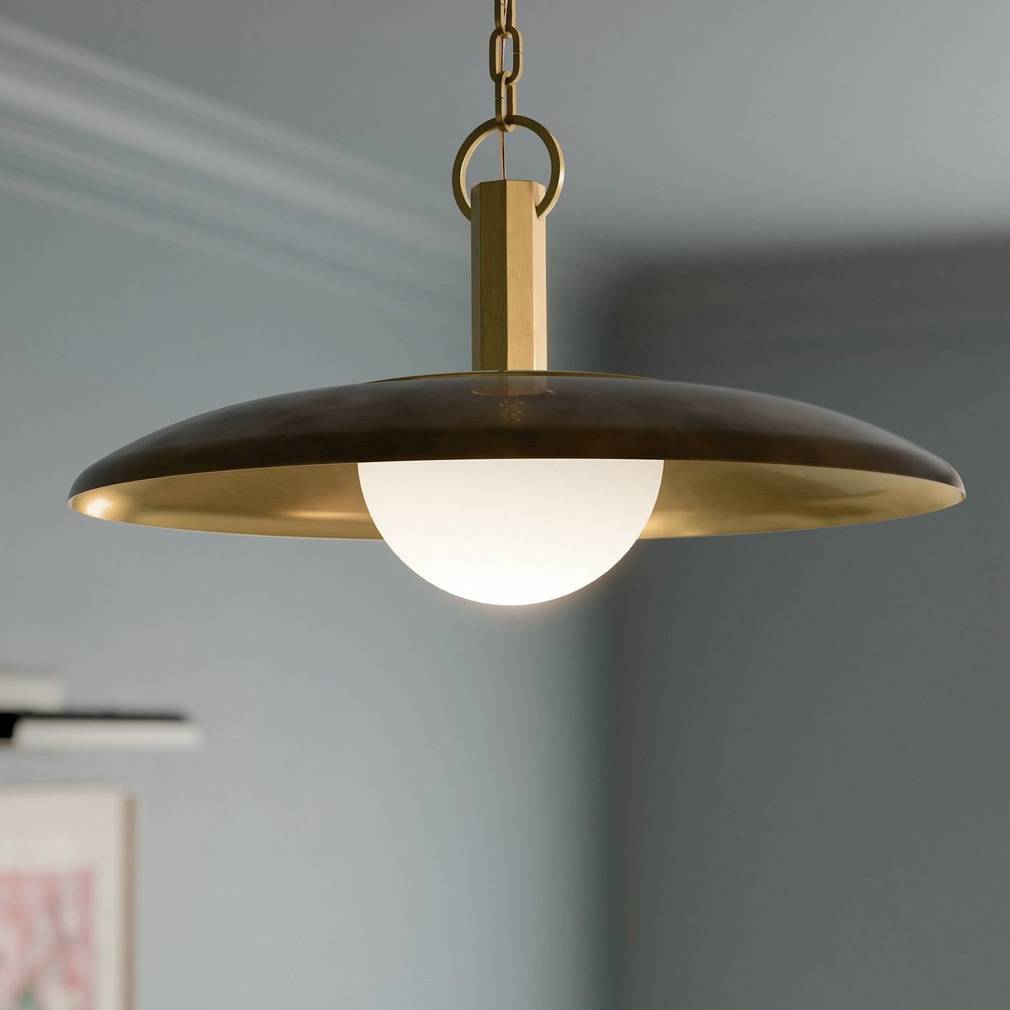 KICHLER 52835LBZ Kurio One Light Pendant