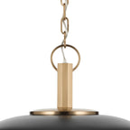 KICHLER 52834BK Kurio One Light Pendant