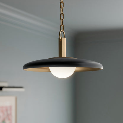 KICHLER 52834BK Kurio One Light Pendant
