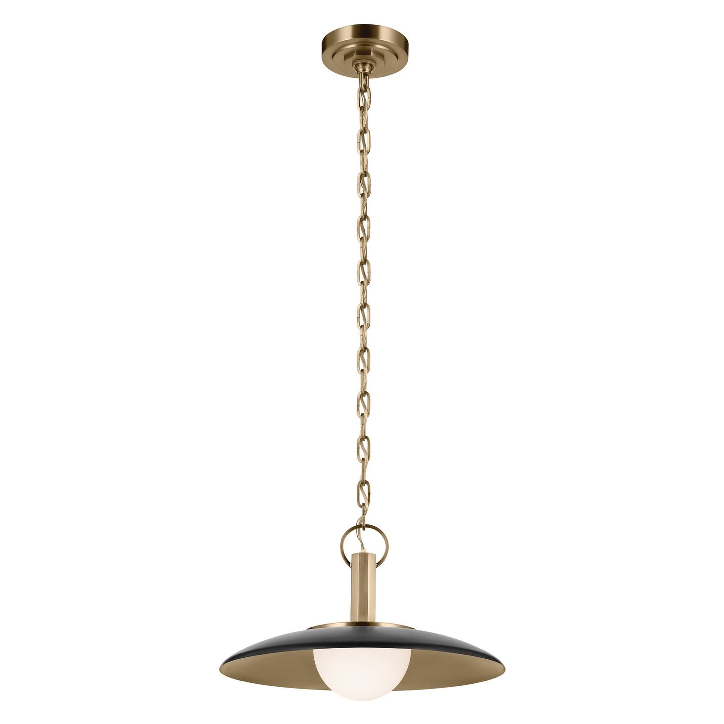 KICHLER 52834BK Kurio One Light Pendant