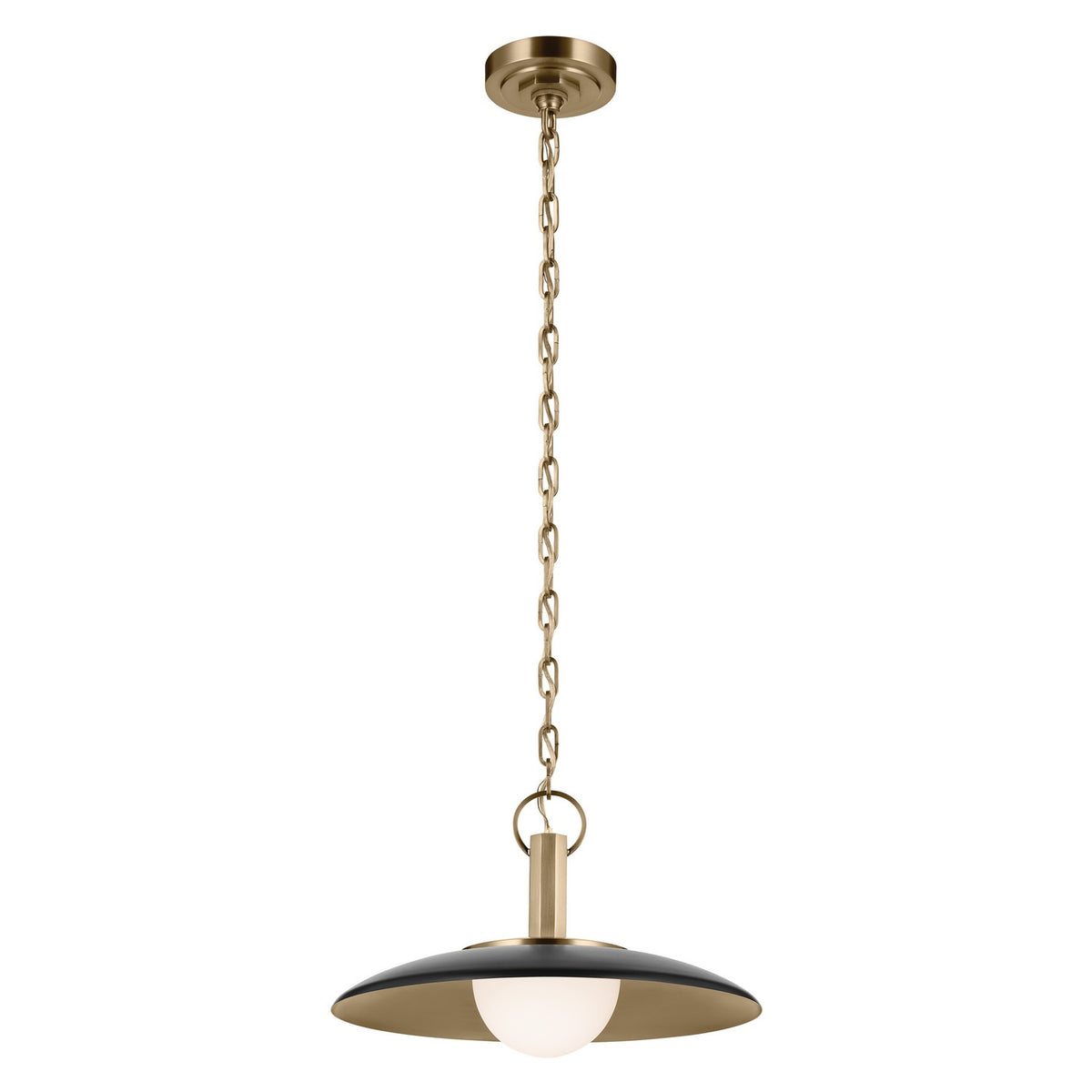 KICHLER 52834BK Kurio One Light Pendant