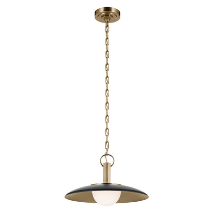KICHLER 52834BK Kurio One Light Pendant