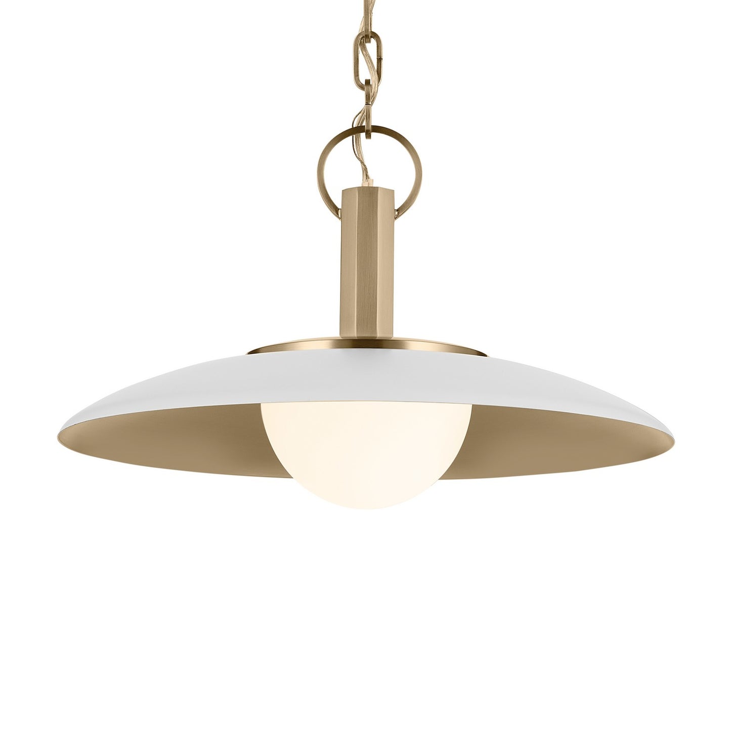 KICHLER 52834WH Kurio One Light Pendant