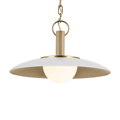 KICHLER 52834WH Kurio One Light Pendant