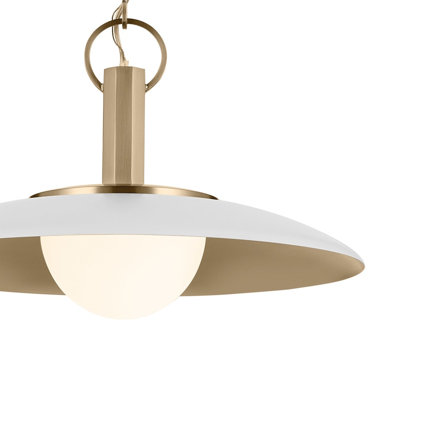 KICHLER 52834WH Kurio One Light Pendant