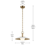 KICHLER 52834WH Kurio One Light Pendant