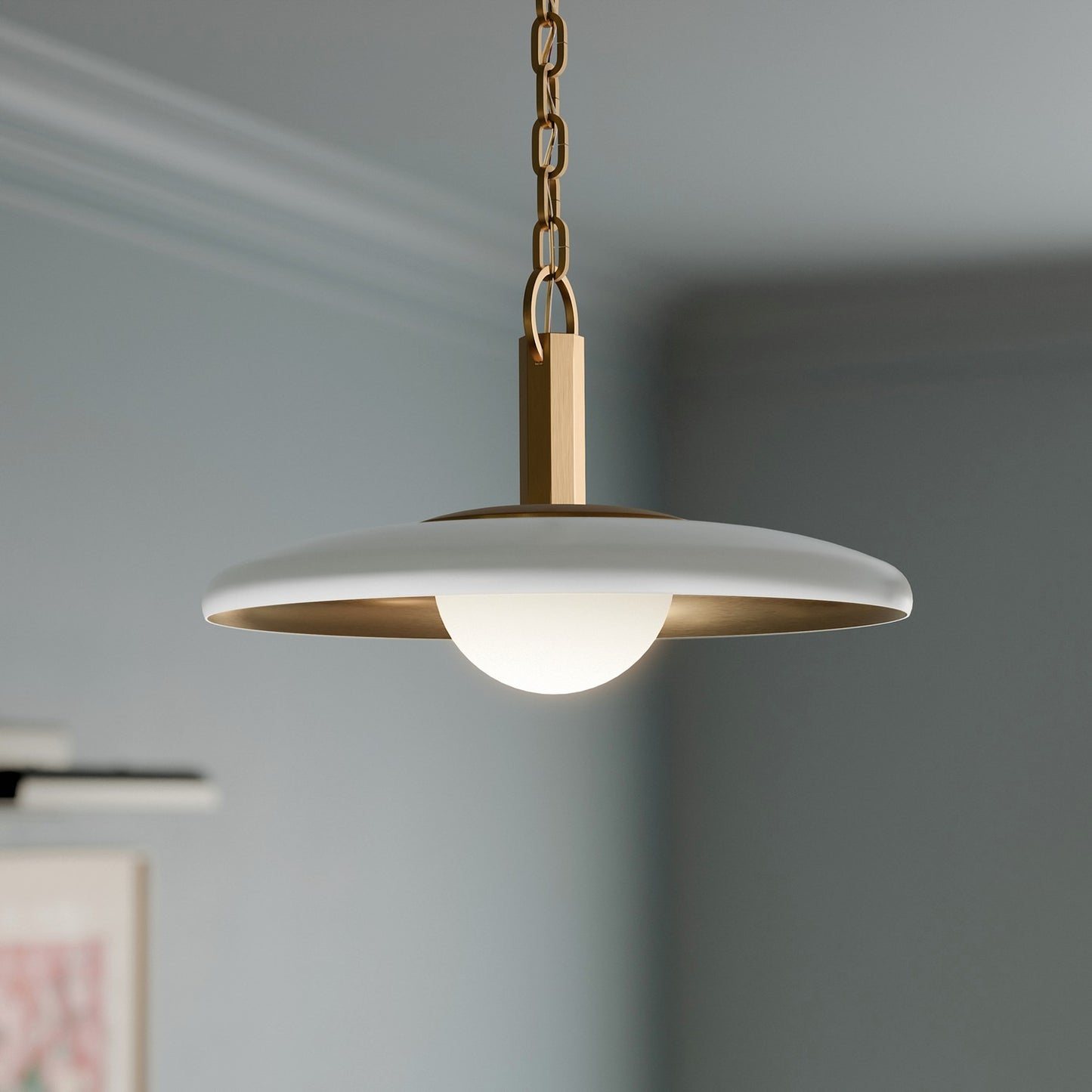 KICHLER 52834WH Kurio One Light Pendant