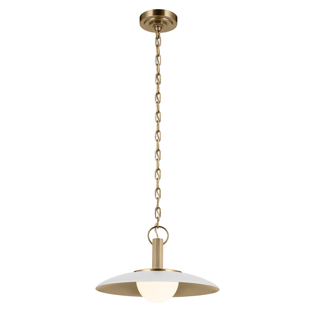 KICHLER 52834WH Kurio One Light Pendant