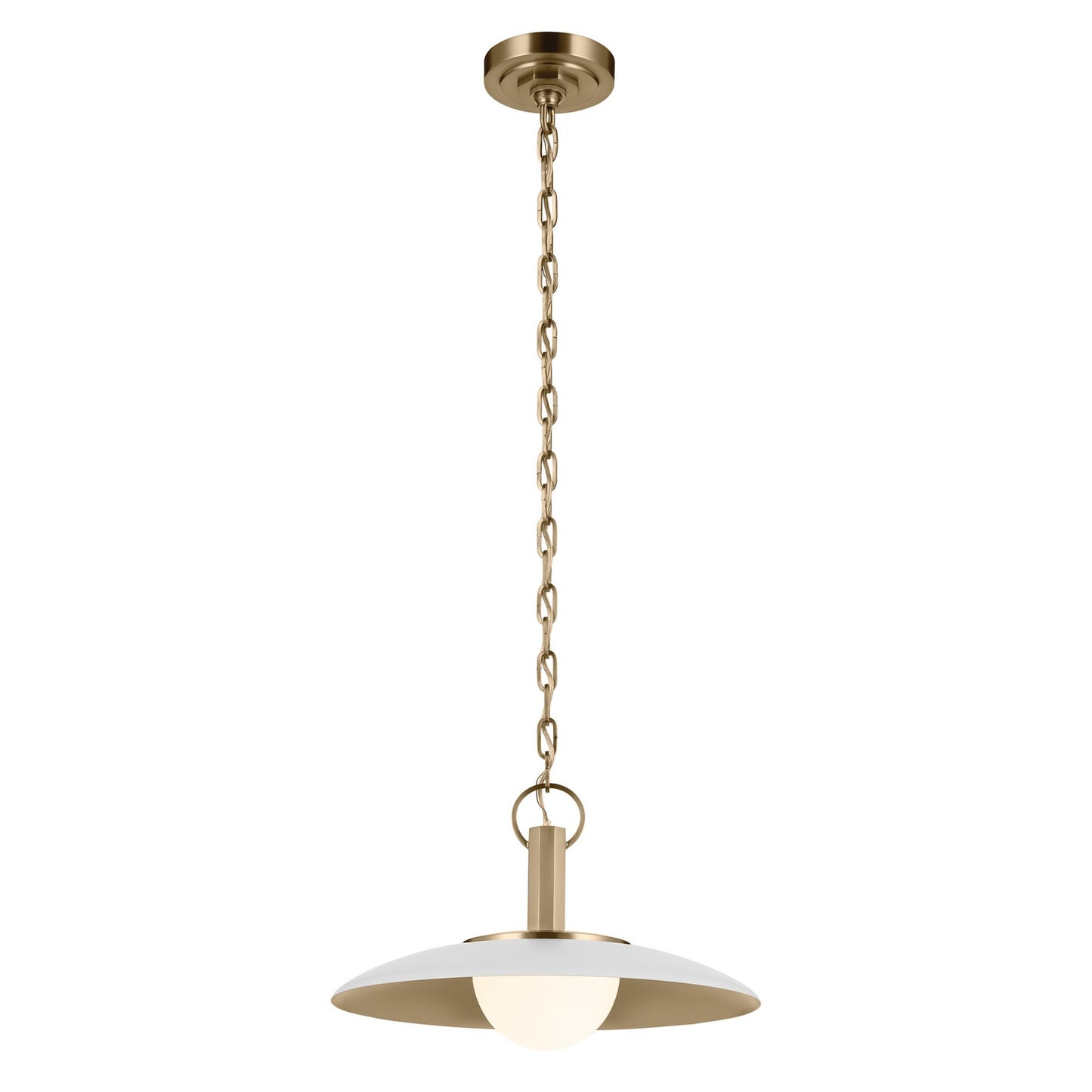 KICHLER 52834WH Kurio One Light Pendant