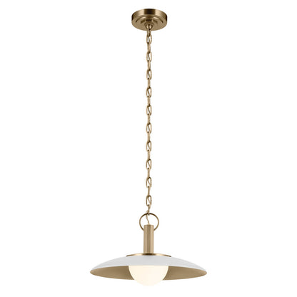 KICHLER 52834WH Kurio One Light Pendant