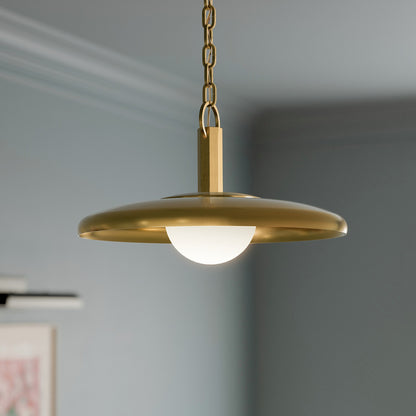KICHLER 52834LBR Kurio One Light Pendant