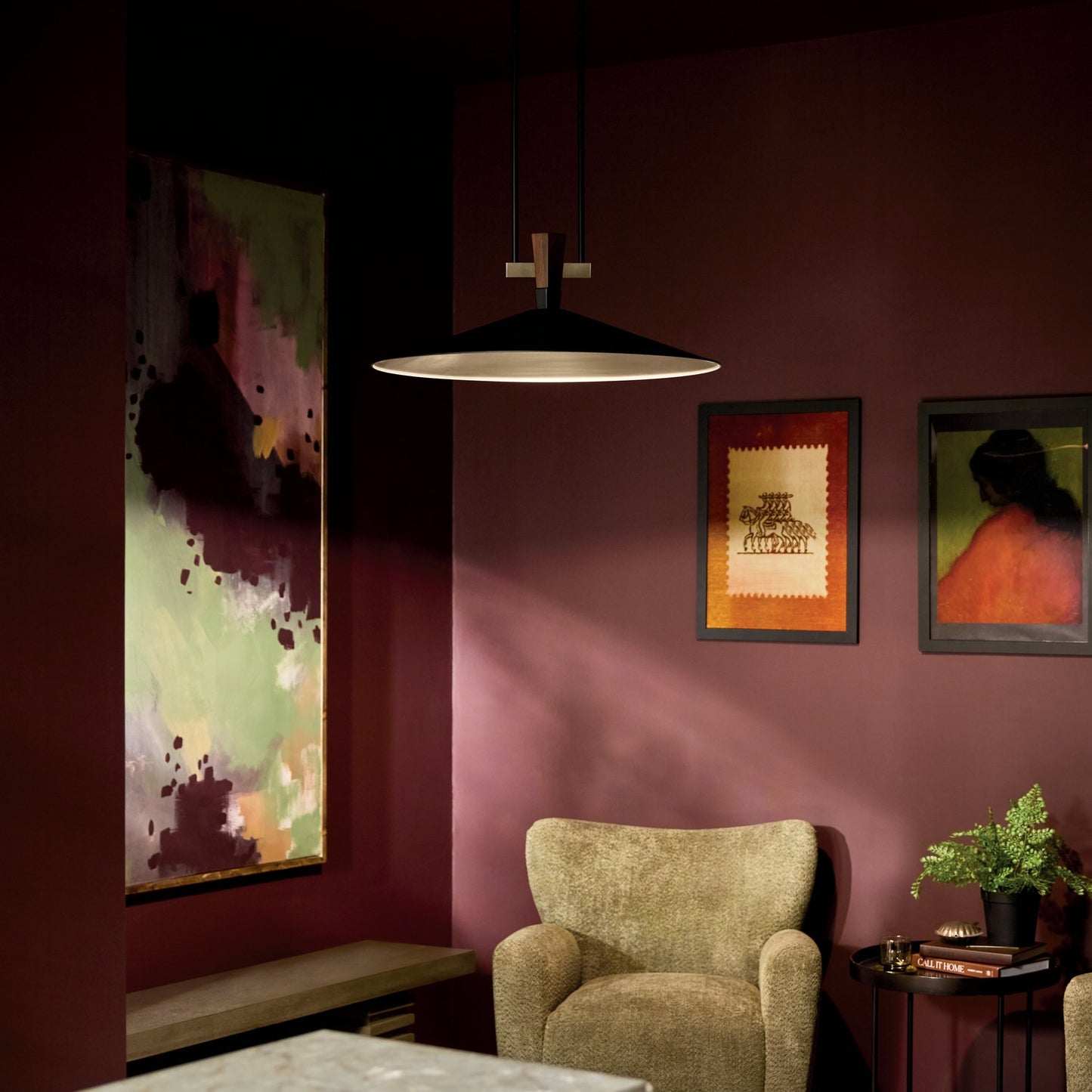 KICHLER 52833BKLED Tenon One Light Pendant
