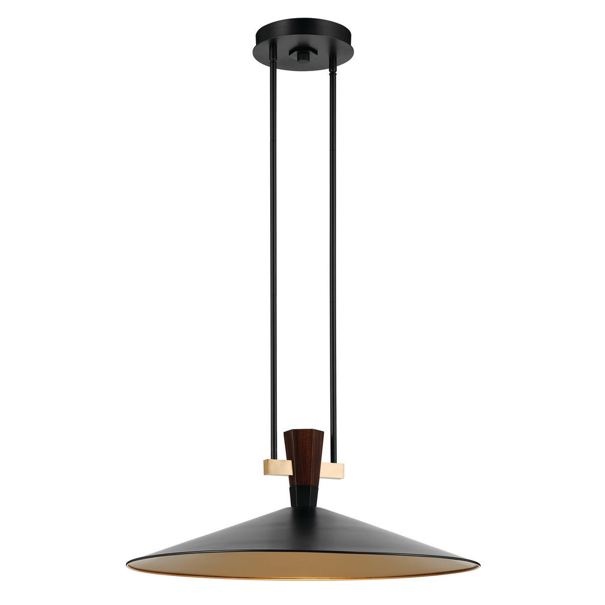 KICHLER 52833BKLED Tenon One Light Pendant