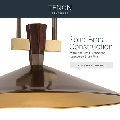 KICHLER 52833LBZLED Tenon One Light Pendant