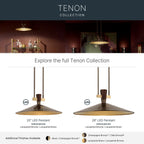 KICHLER 52833LBZLED Tenon One Light Pendant