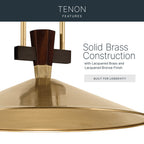 KICHLER 52833LBRLED Tenon One Light Pendant