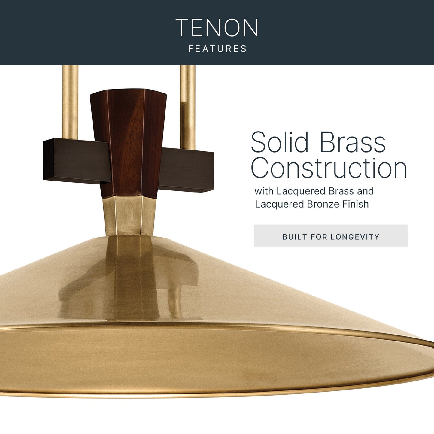 KICHLER 52833LBRLED Tenon One Light Pendant