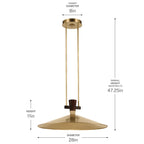 KICHLER 52833LBRLED Tenon One Light Pendant