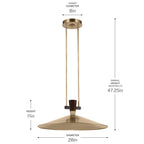 KICHLER 52833CPZLED Tenon One Light Pendant