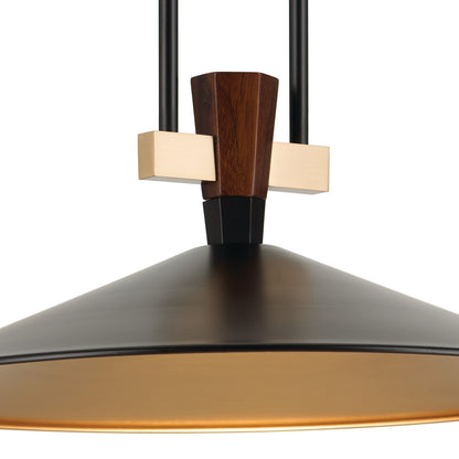 KICHLER 52832BKLED Tenon One Light Pendant