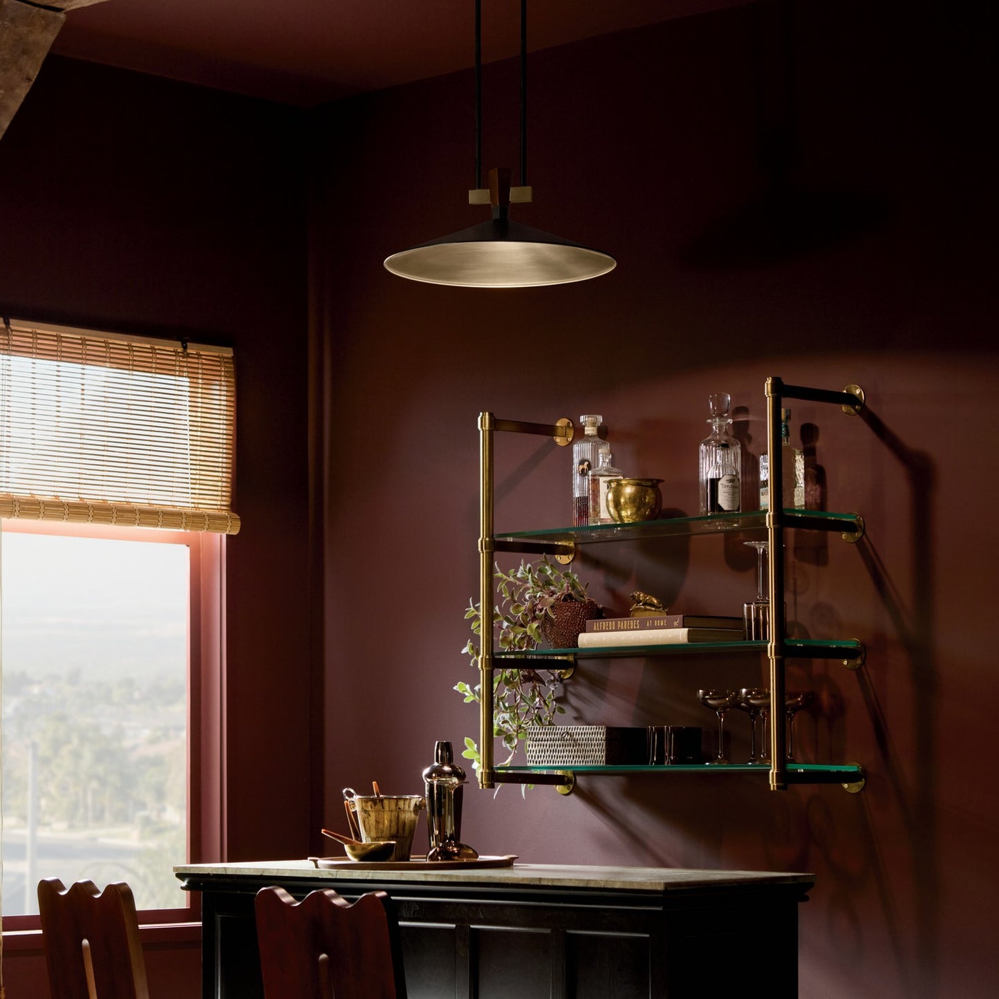 KICHLER 52832BKLED Tenon One Light Pendant