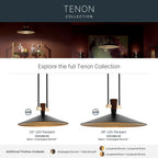 KICHLER 52832BKLED Tenon One Light Pendant