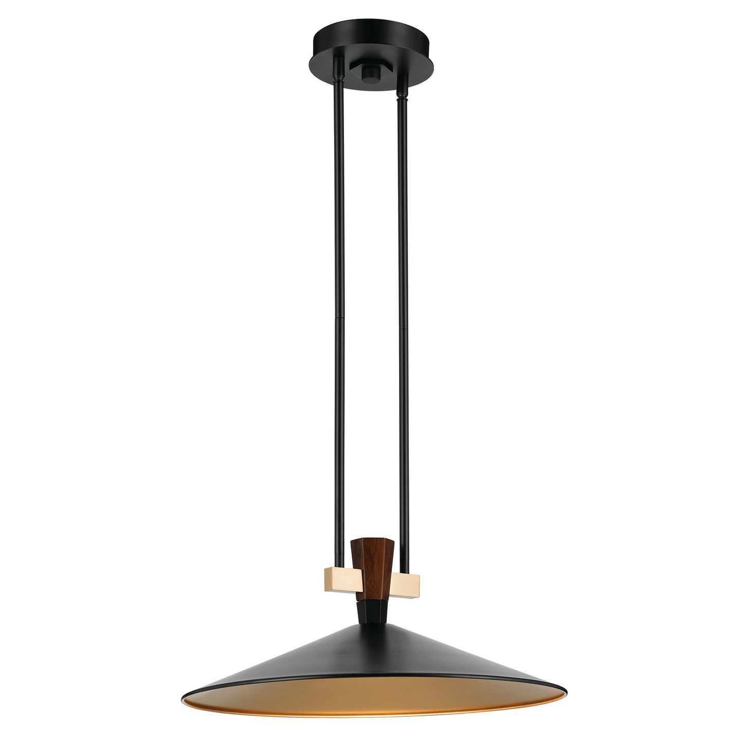 KICHLER 52832BKLED Tenon One Light Pendant