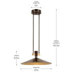 KICHLER 52832LBZLED Tenon One Light Pendant