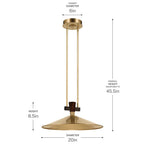 KICHLER 52832LBRLED Tenon One Light Pendant