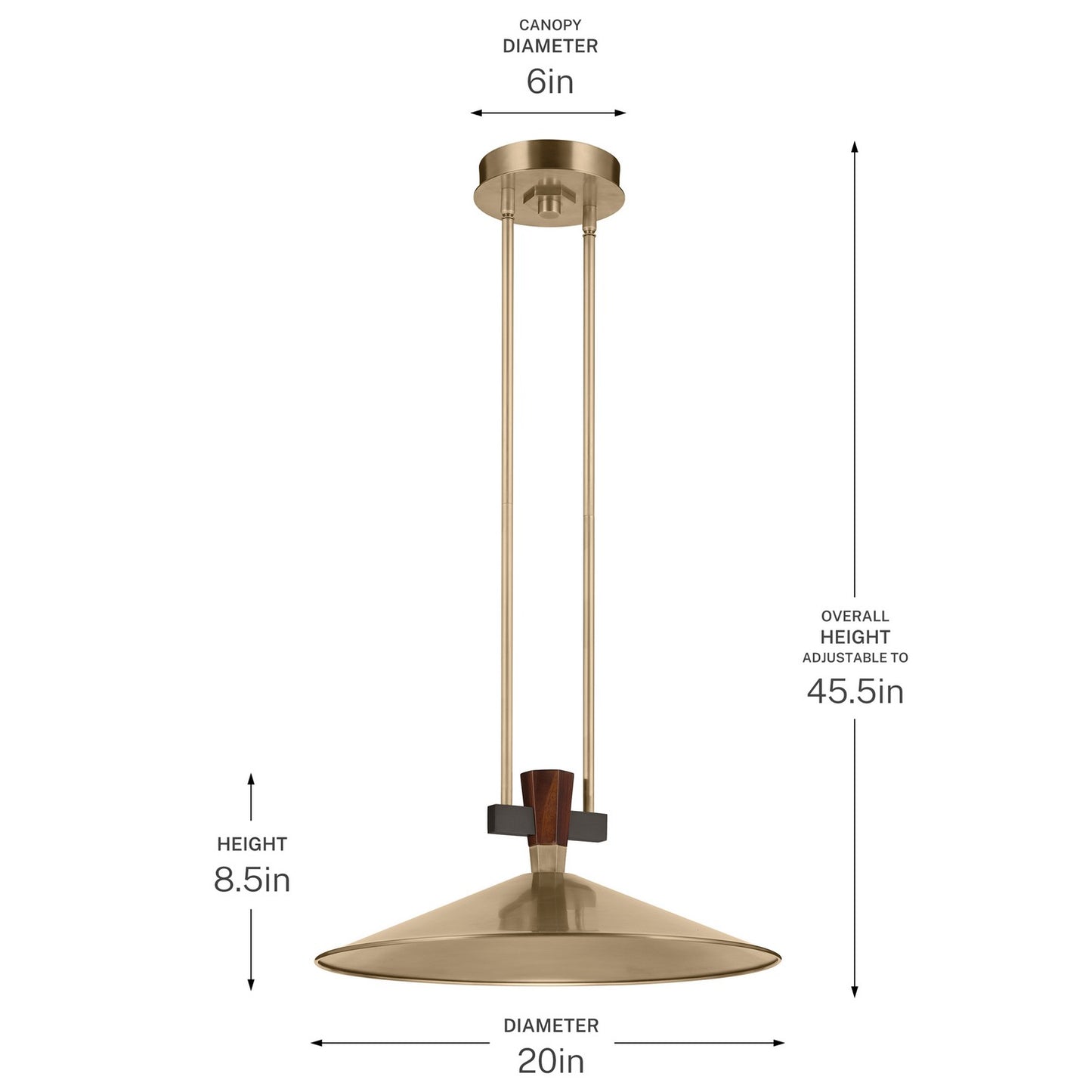 KICHLER 52832CPZLED Tenon One Light Pendant
