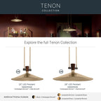 KICHLER 52832CPZLED Tenon One Light Pendant