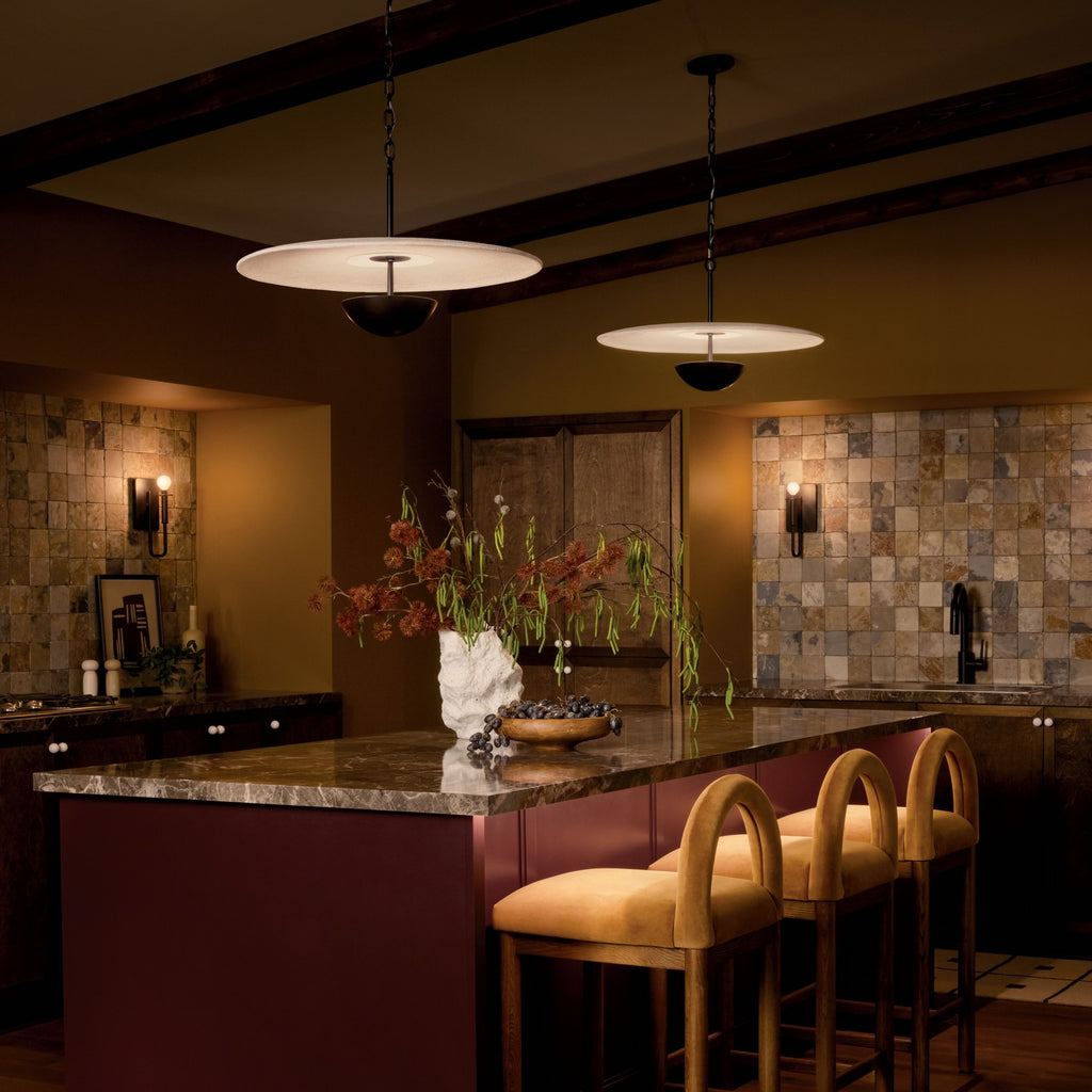 KICHLER 52829BKLED Mikale One Light Pendant