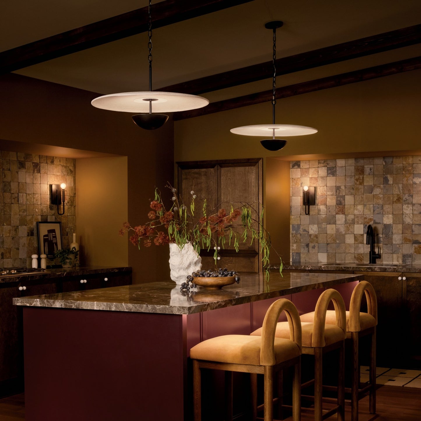 KICHLER 52829BKLED Mikale One Light Pendant