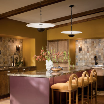 KICHLER 52829BKLED Mikale One Light Pendant