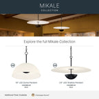 KICHLER 52829BKLED Mikale One Light Pendant