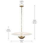 KICHLER 52829CPZLED Mikale One Light Pendant