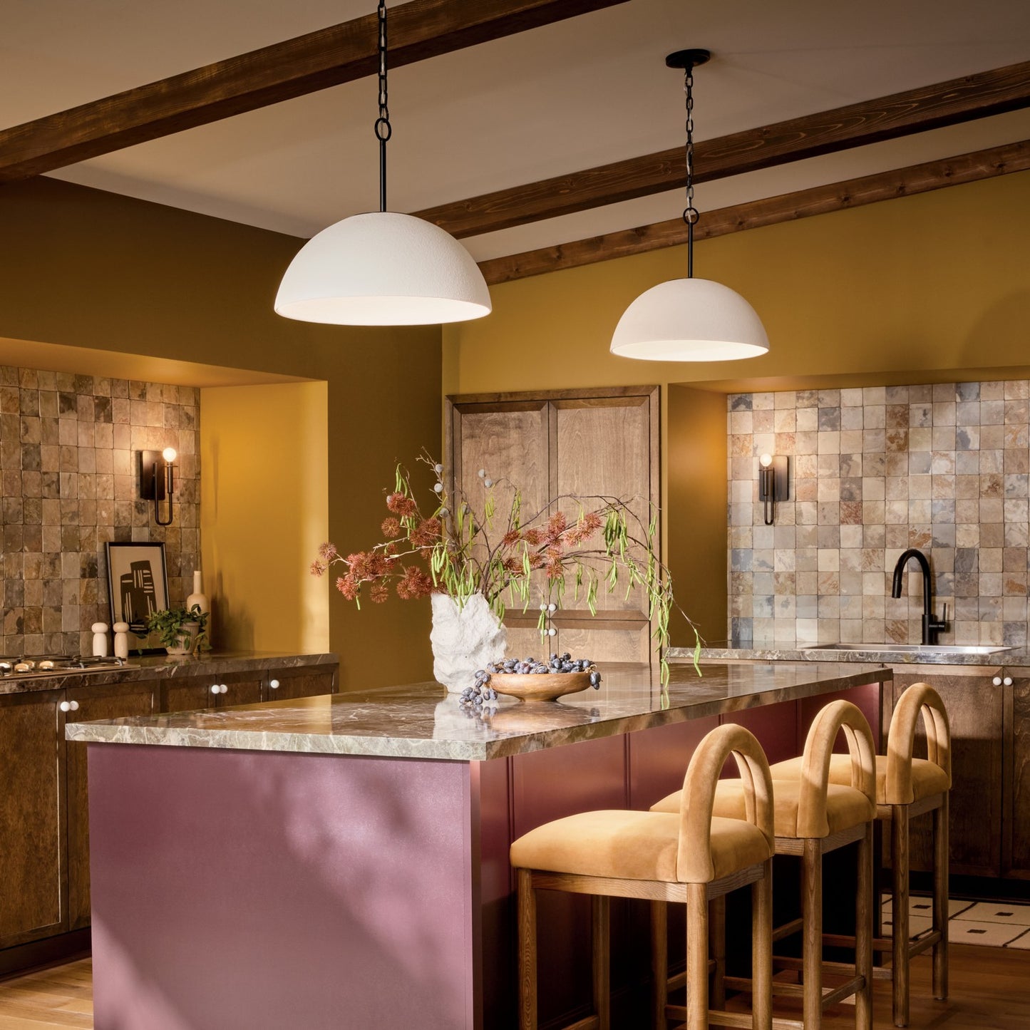 KICHLER 52828BKLED Mikale One Light Pendant