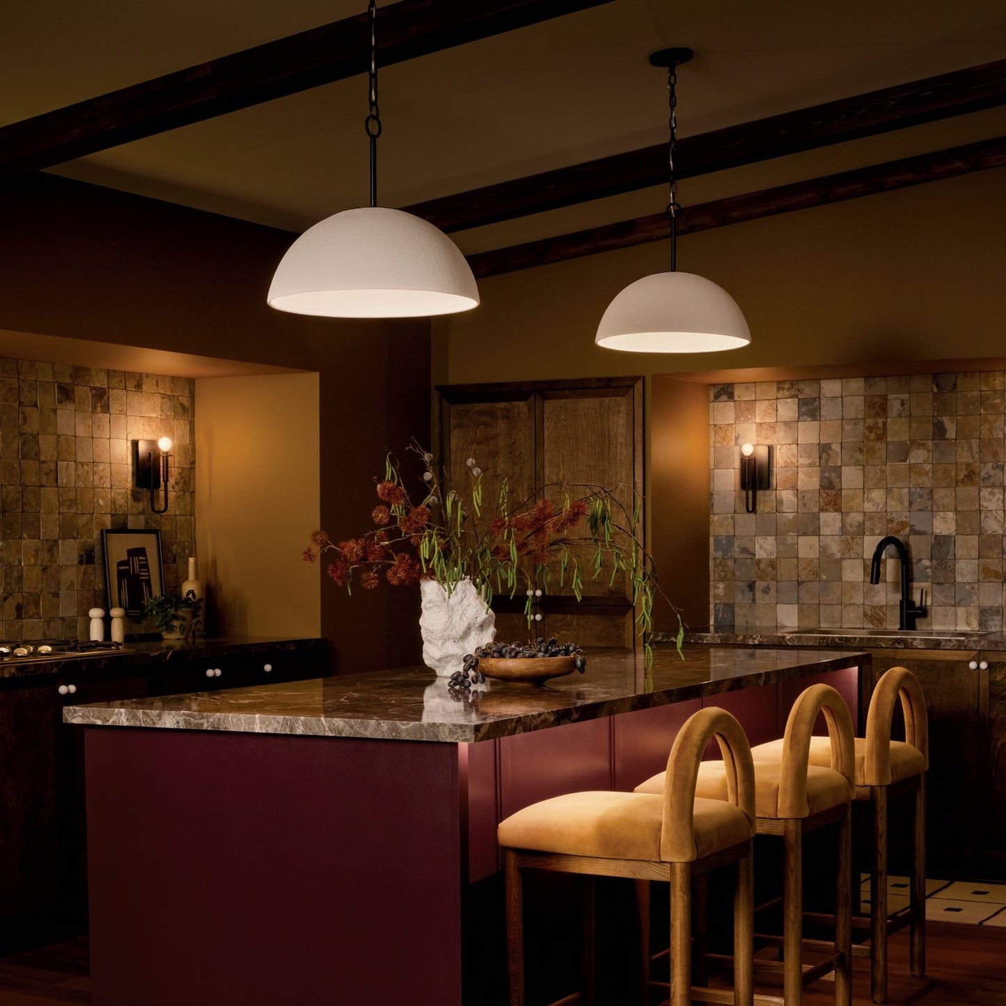 KICHLER 52828BKLED Mikale One Light Pendant
