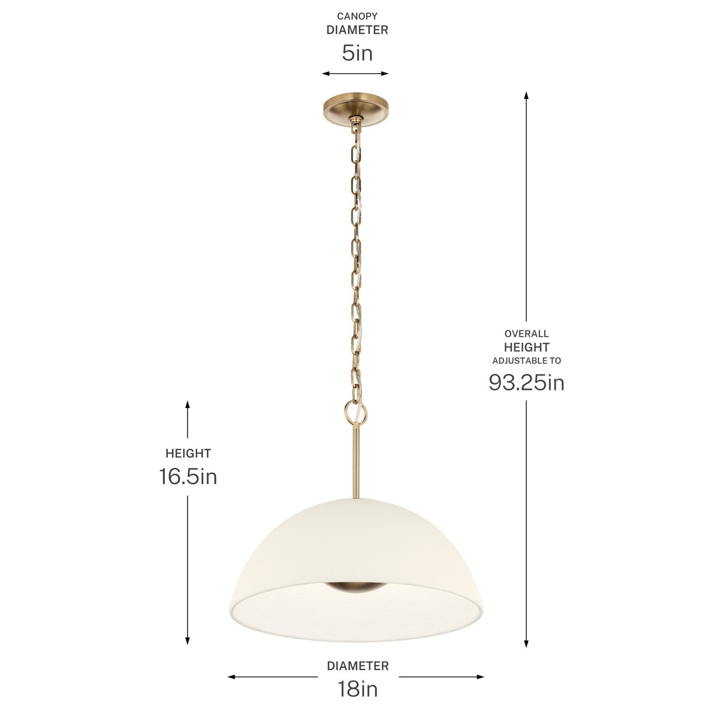 KICHLER 52828CPZLED Mikale One Light Pendant
