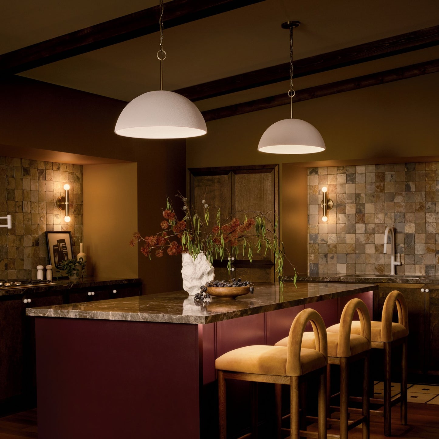 KICHLER 52828CPZLED Mikale One Light Pendant