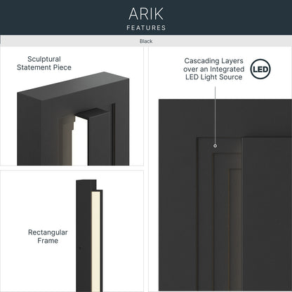KICHLER 59169BKLED Arik Led Outdoor Wall Mount