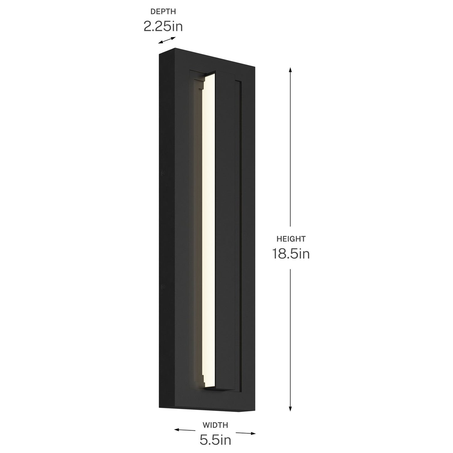 KICHLER 59169BKLED Arik Led Outdoor Wall Mount