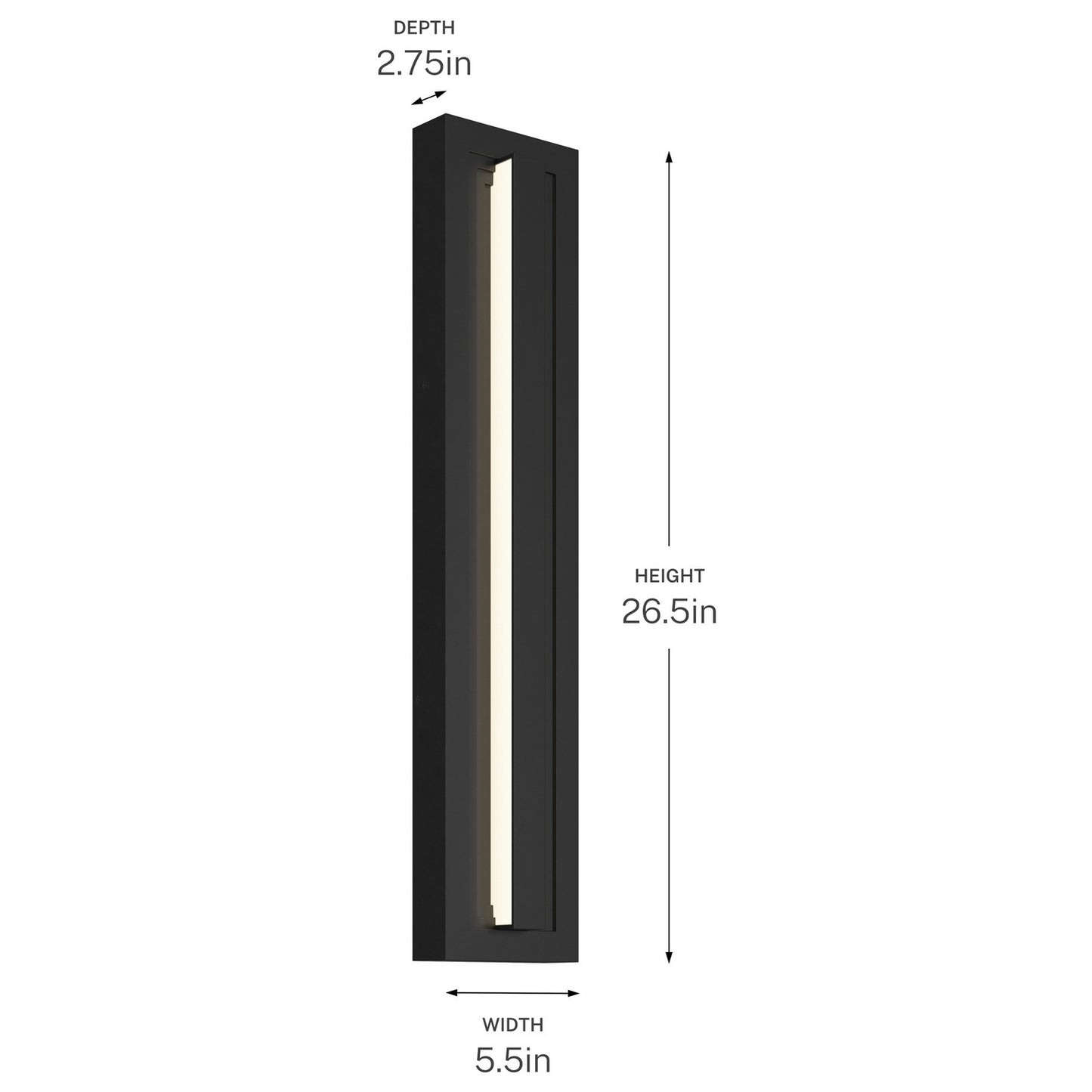 KICHLER 59170BKLED Arik Led Outdoor Wall Mount